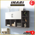 Inari Floating Display Shelf hanging Cabinet Laminated Board in 2 Colours