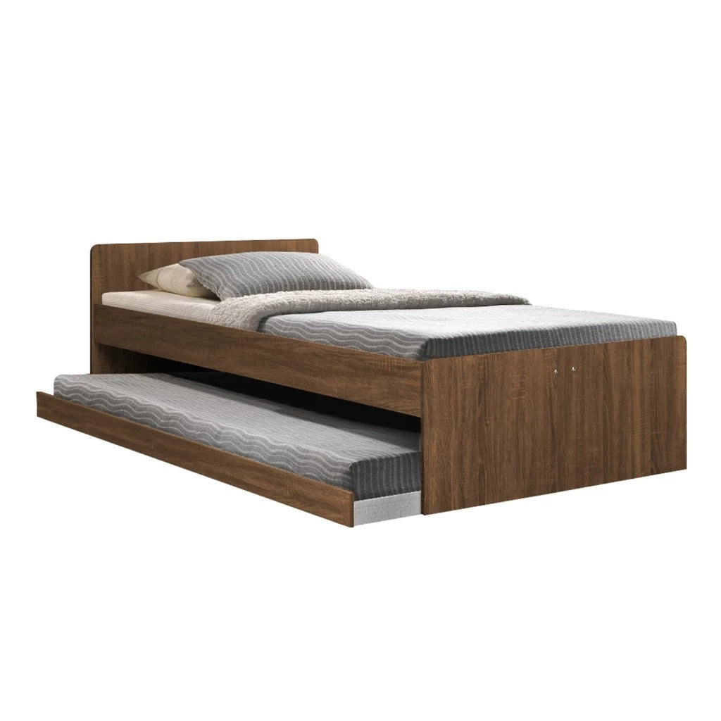Sobee Single/Super Single Bed with Drawers of Pull-out Bed / Fully Laminated Board