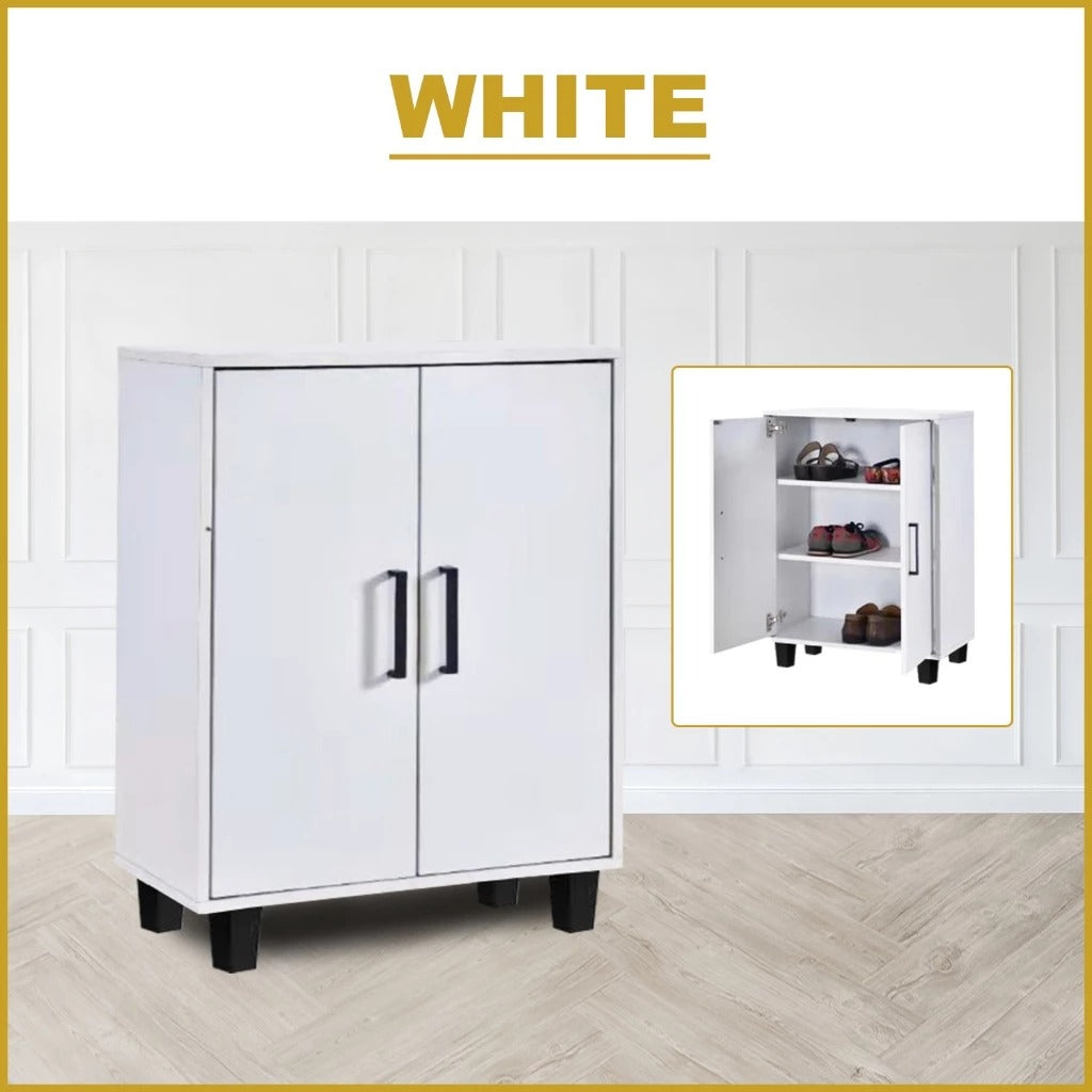 Gemma Shoe Cabinet Soft Closing Fully Laminated Back Panel Thick Particle Board