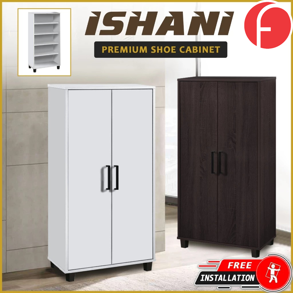 Ishani Shoe Cabinet Soft Closing Fully Laminated Back Panel Thick Particle Board