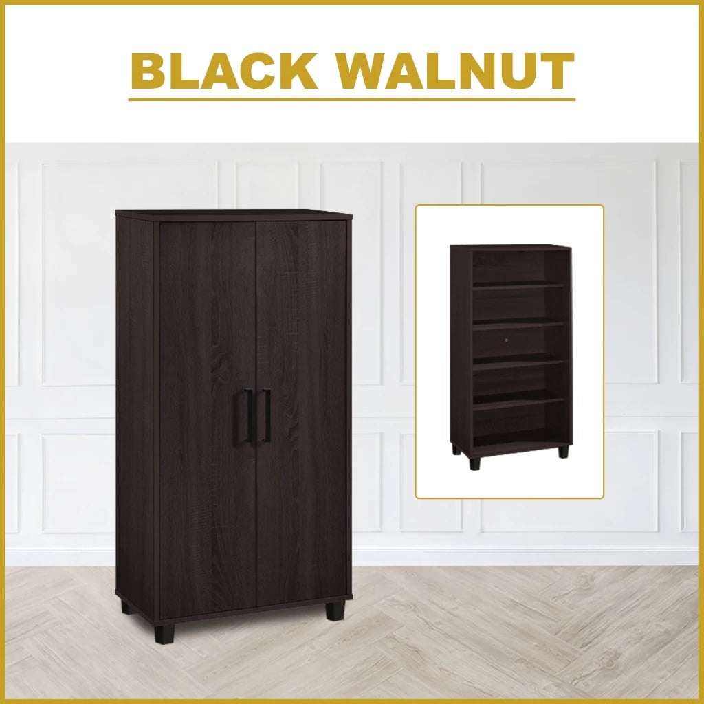 Ishani Shoe Cabinet Soft Closing Fully Laminated Back Panel Thick Particle Board