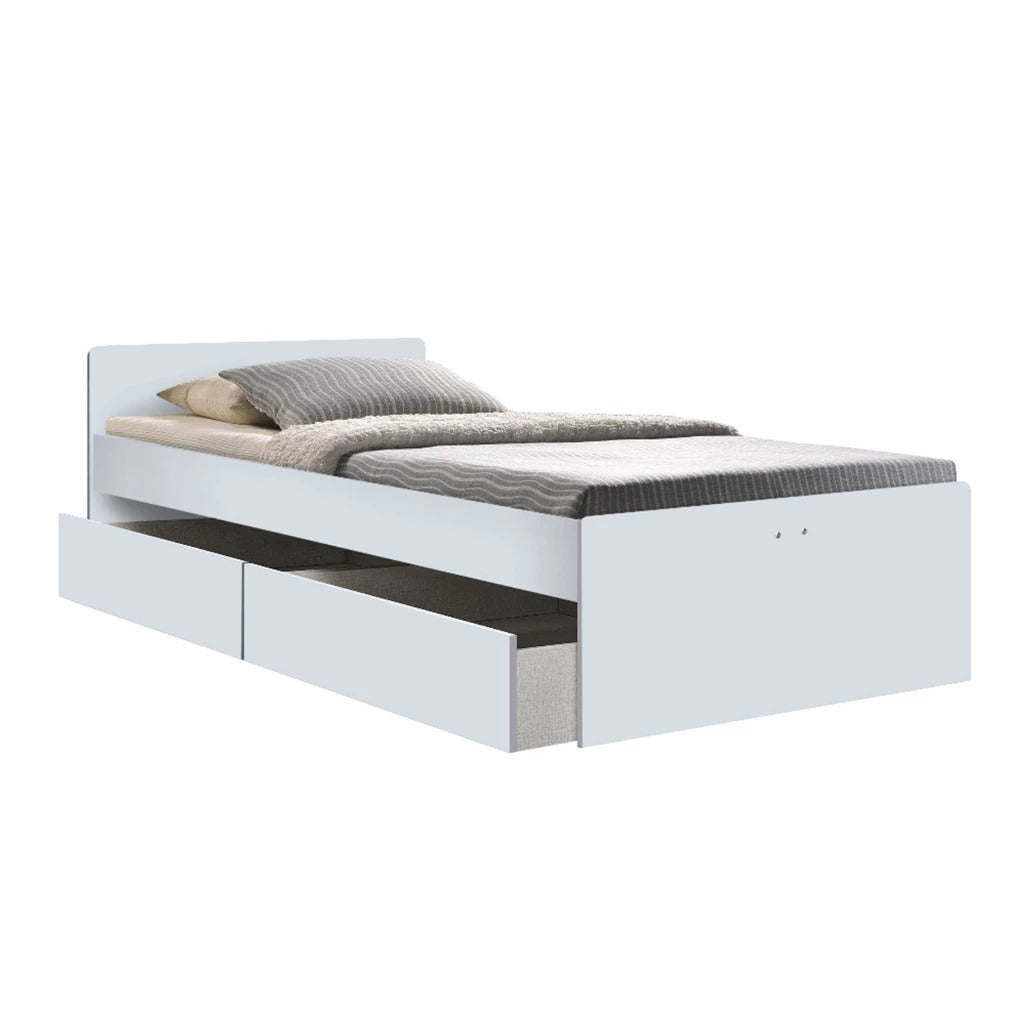 Sobee Single/Super Single Bed with Drawers of Pull-out Bed / Fully Laminated Board