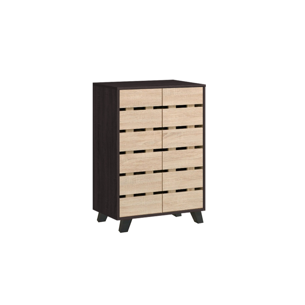 Lumi 4 Tier Premium Shoe Cabinet Soft Closing Fully Laminated Back Panel in 3 Colours