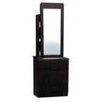 Minna Series Dressing Table With Mirror In Walnut And White Wash (Model E)