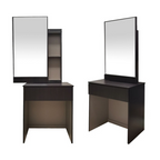 Ritch Dressing Table With Mirror In Walnut And White Wash