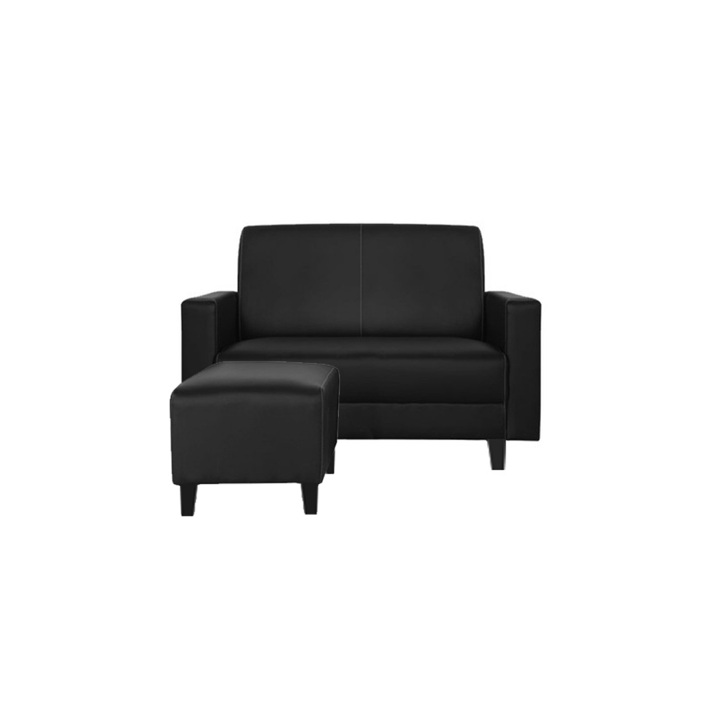 Dorcas 2/3 Seater Fabric/ Leather Sofa Set With Ottoman w/ Pet-Friendly Option