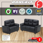 Bangkit Sofa Set 2/3-Seater in 47 Colour -w/ PetFriendly Fabric/Faux Leather Options