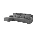 Blanca 4 Seater Left and Right L-Shaped Sofa in 47 Colour -w/ PetFriendly Fabric/Leather