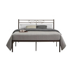 Jude Queen Metal Bed Frame in Copper or White Colour - w/ Mattress Option