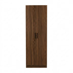 Percy Premium 2 Feet 2 Doors Wardrobe Laminated Back Panel - Free Install