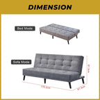Poldo Sofa Bed High Density Foam Cushion in 50 Colour - w/ PetFriendly Fabric Option