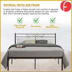 Jude Queen Metal Bed Frame in Copper or White Colour - w/ Mattress Option