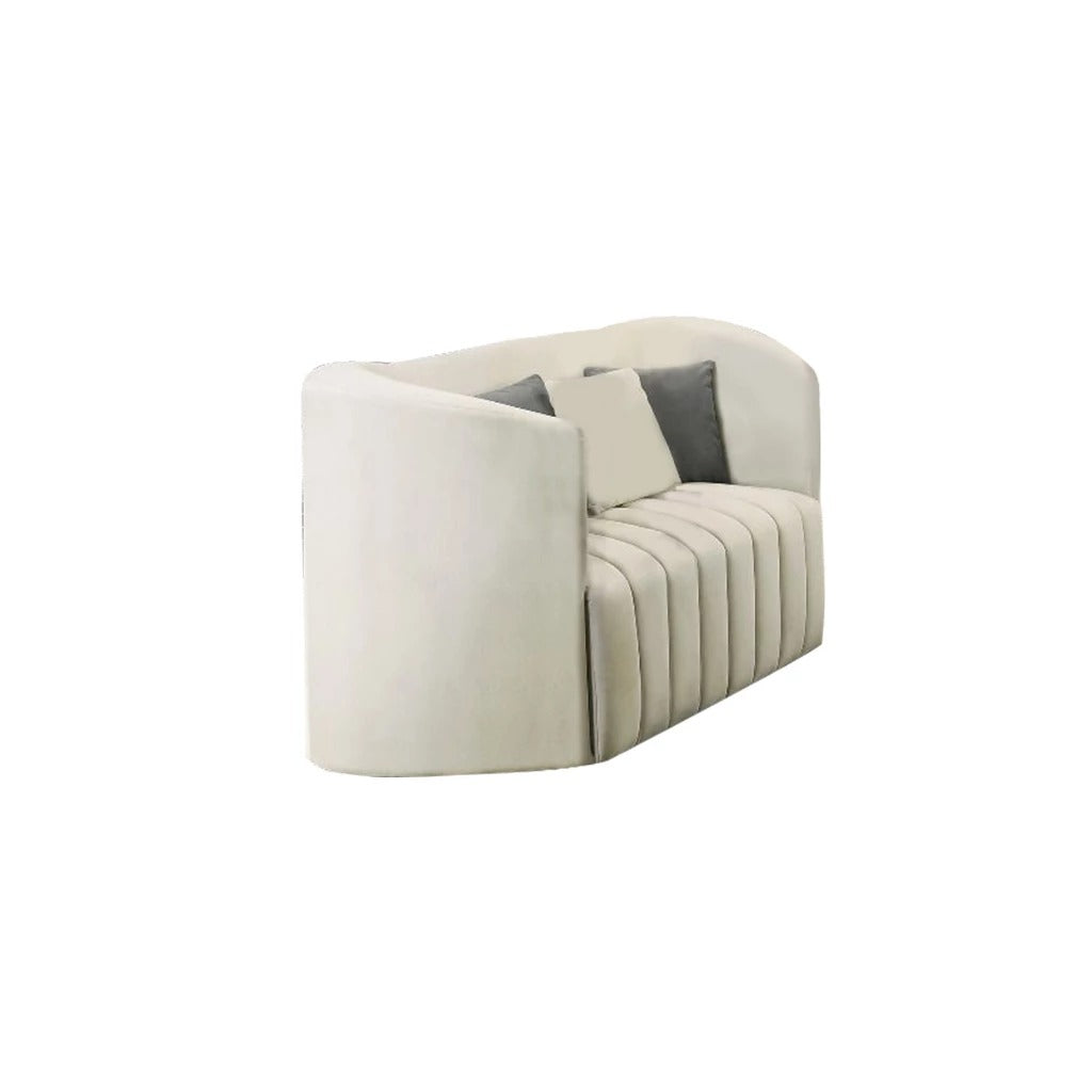 Marvin 2-Seater + 3-Seater Sofa Zigzag Spring in Scratch Resistant Fabric