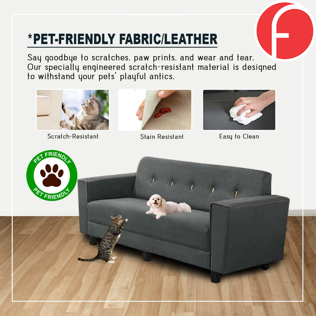 Niana 1/2/3-Seater Sofa Webbing with High Density Foam - w/ PetFriendly Option