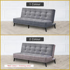 Poldo Sofa Bed High Density Foam Cushion in 50 Colour - w/ PetFriendly Fabric Option