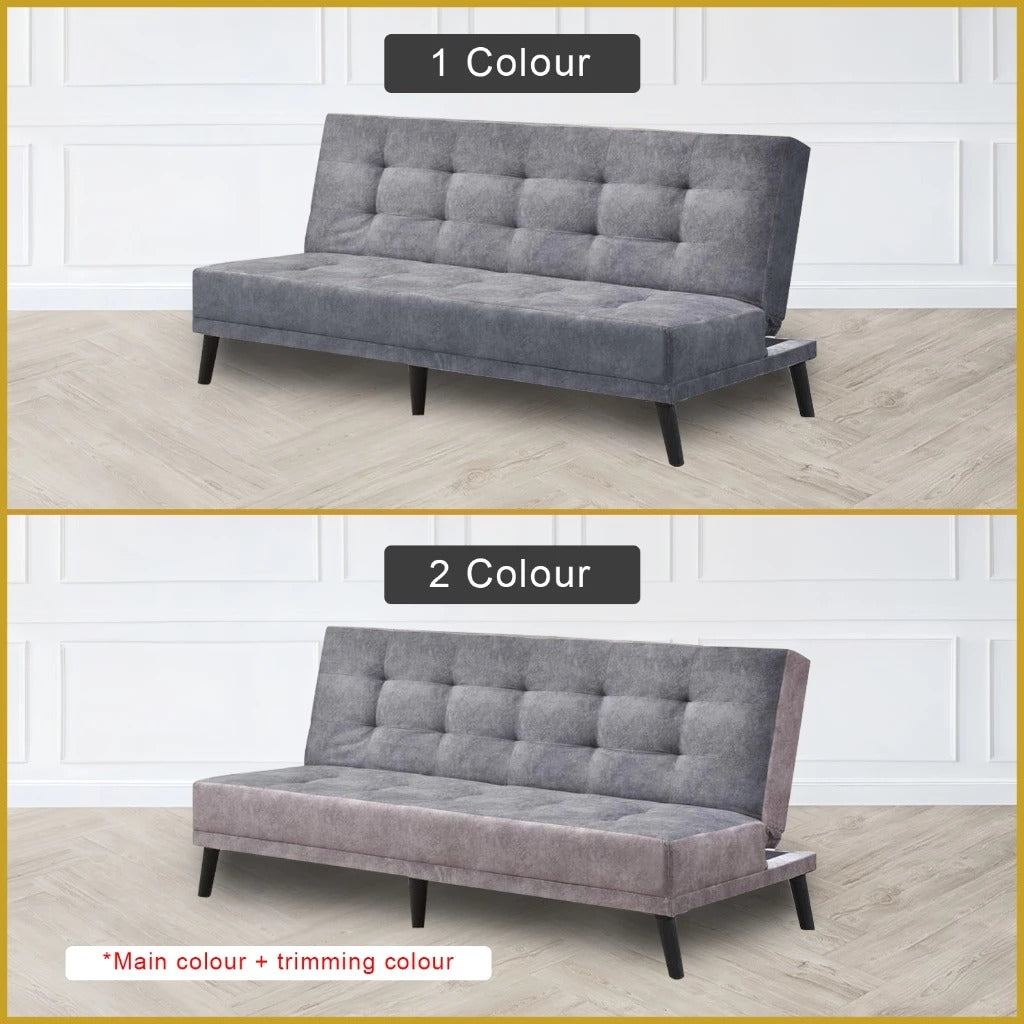 Poldo Sofa Bed High Density Foam Cushion in 50 Colour - w/ PetFriendly Fabric Option