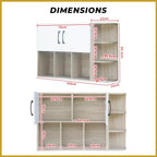 Inari Floating Display Shelf hanging Cabinet Laminated Board in 2 Colours