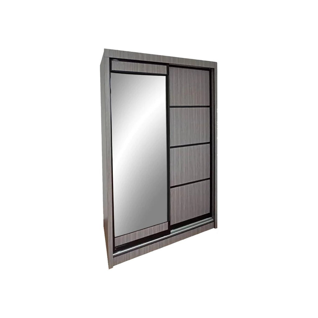 Hans Series 4FT/5FT 2-Door Sliding Door Wardrobe in White Wash or Dark Grey