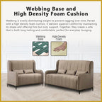 Odette High Back 2-Seater + 3-Seater Sofa Webbing with Foam - w/ PetFriendly Option