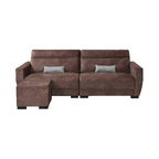 Noah 4 Seater Sofa with Stool High Density Foam w/ Pet Friendly Options