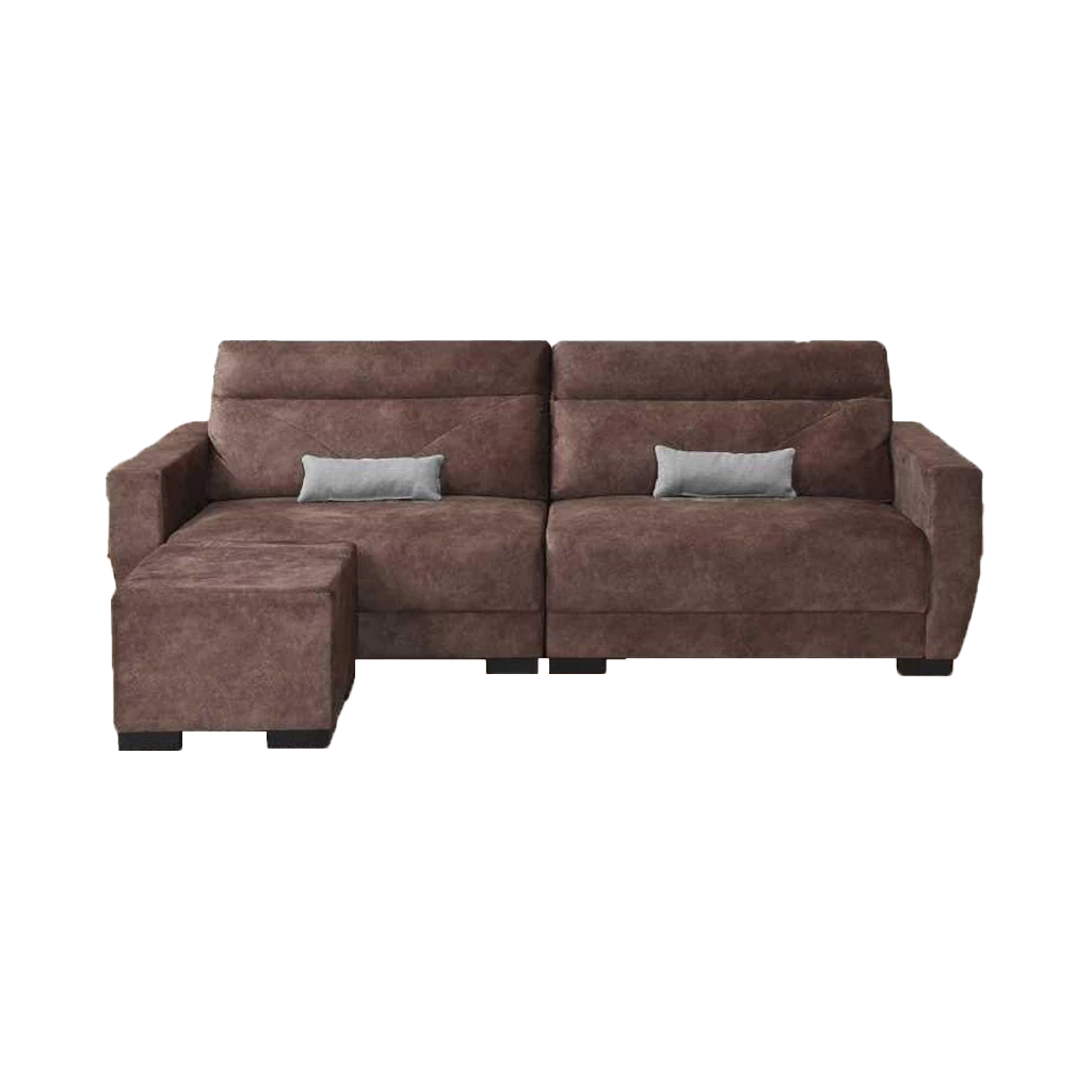 Noah 4 Seater Sofa with Stool High Density Foam w/ Pet Friendly Options