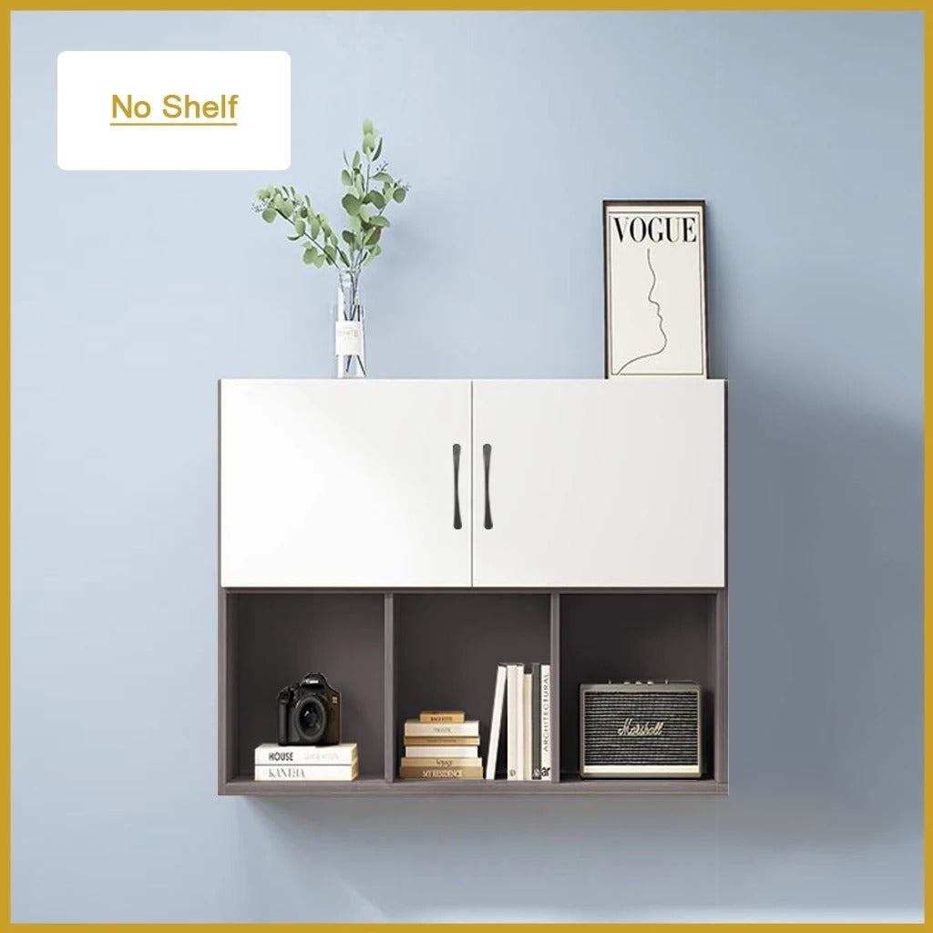 Inari Floating Display Shelf hanging Cabinet Laminated Board in 2 Colours