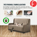 Odette High Back 2-Seater + 3-Seater Sofa Webbing with Foam - w/ PetFriendly Option
