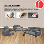 Cormac 1/2/3-Seater High Back Sofa 47 Colour - w/ PetFriendly Fabric/Leather Option