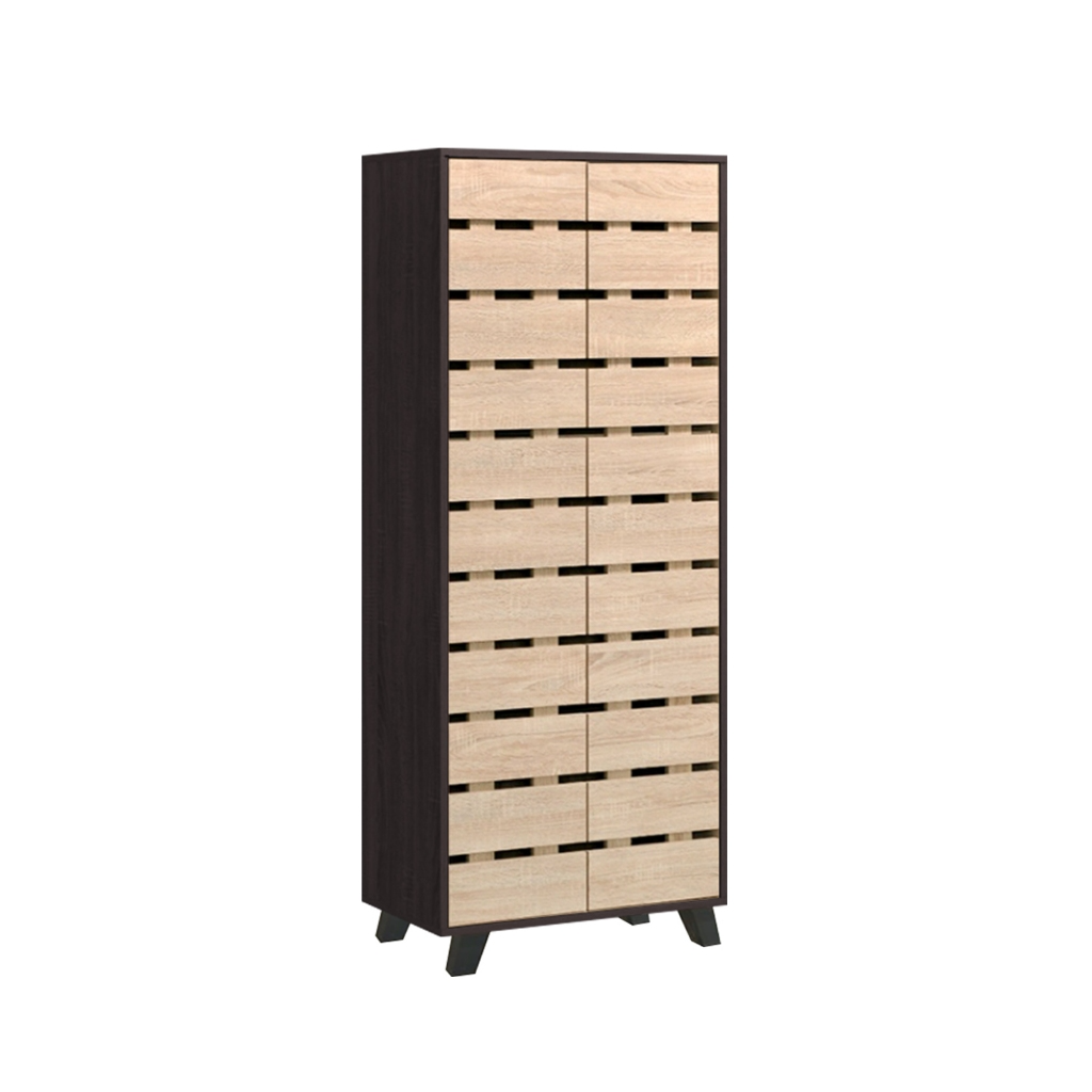 Lumi 8 Tier Premium Shoe Cabinet Soft Closing Fully Laminated Back Panel in 3 Colours