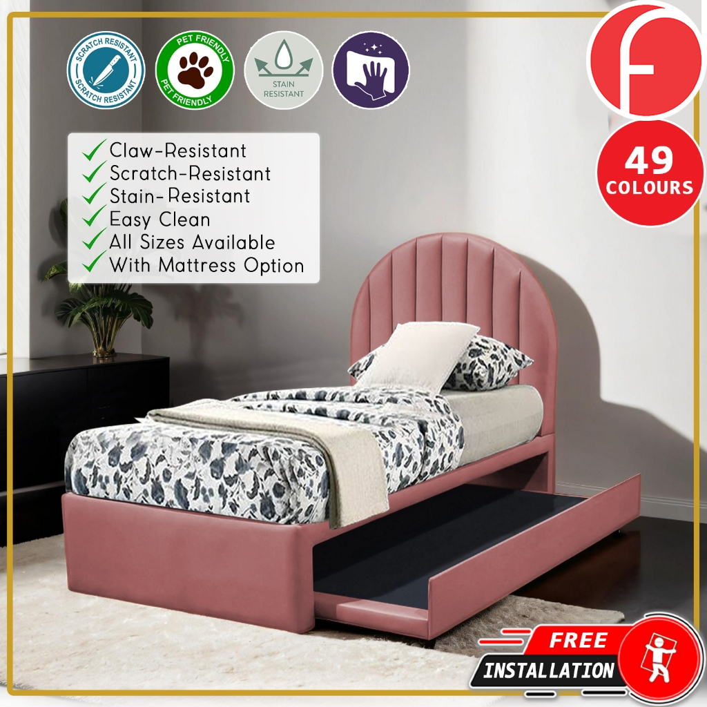 Eilert Single./Super Single Pull-Out Bed Frame w/ PetFriendly & Mattress Option