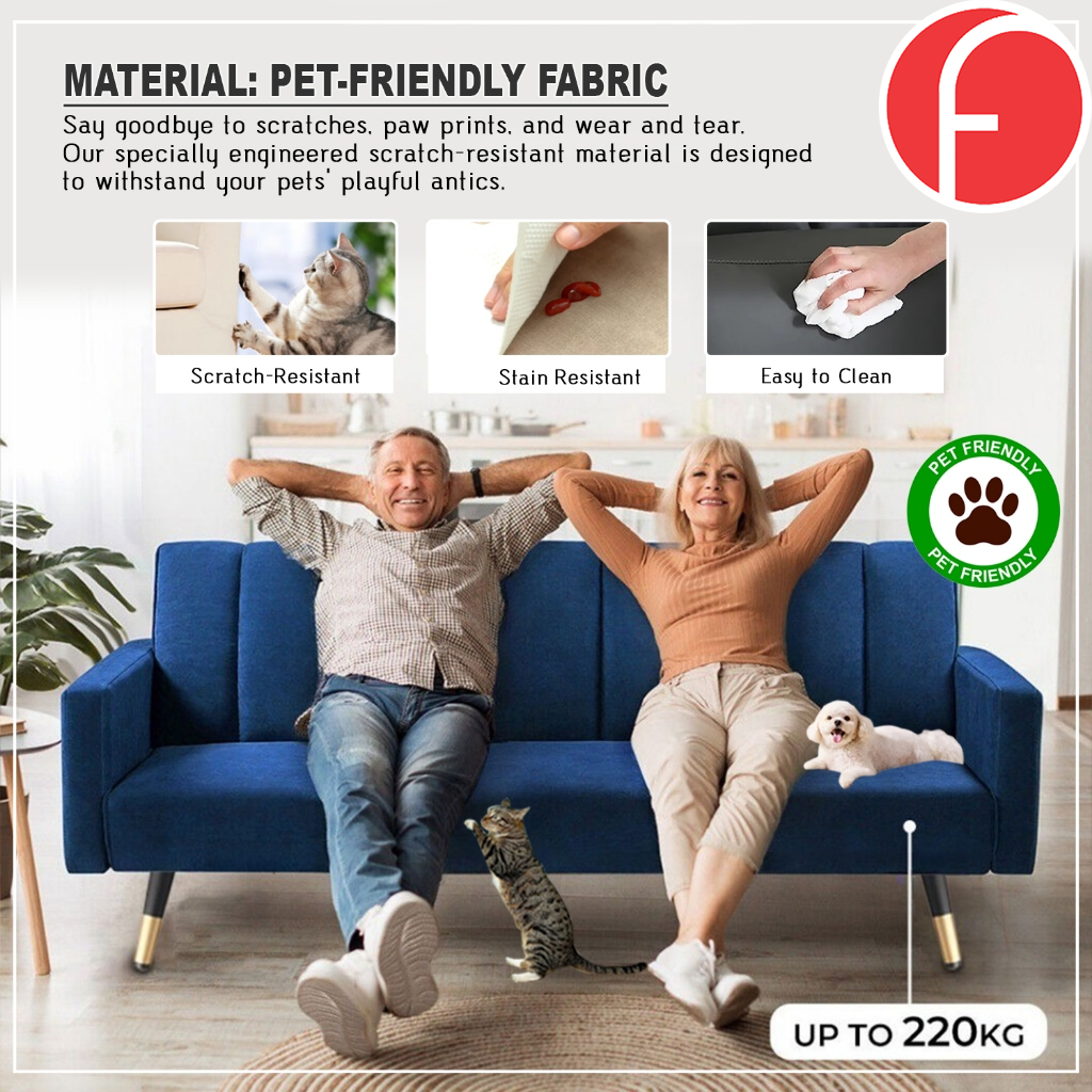 Geoff 2-Seater/3-Seater Luxury Sofa - w/ PetFriendly Scratch-resistant Option