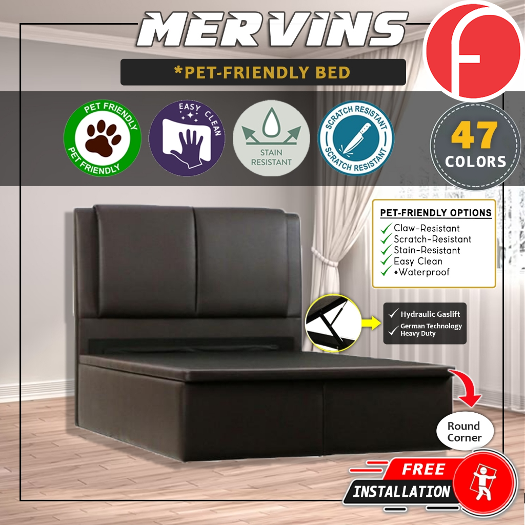 Orthocoil Mervins 14"/16"/18" SBD Storage Bed  w/ PetFriendly Scratch-resist w/ Mattress