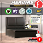 Orthocoil Mervins 14"/16"/18" SBD Storage Bed  w/ PetFriendly Scratch-resist w/ Mattress