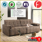 Oriana 4-Seater Sofa Durable Scratch-Resist Material w/ PetFriendly Option