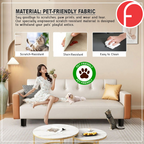 Iggie 2-Seater/3-Seater Back Support Sofa - w/ PetFriendly Scratch-Resistant Option