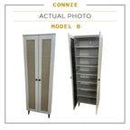 Connie Series Shoe Cabinet CARB-P2 Certified Board Laminated Rattan Pattern