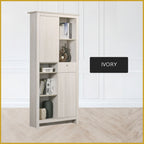 Rimma Series Display Cabinet Book Shelves CARB-P2 Certified Board in 3 Colours