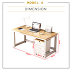 Tonee Writing Table/ Study Desk with Drawers w/ Lock and Shelf CARB-P2 Certified Board