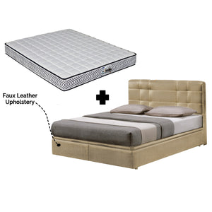 Miki Storage Bed SBD 12" With Optional 7" Inner Spring / 10" Pocket Spring Mattress Add On In Single, Super Single, Queen, and King Size
