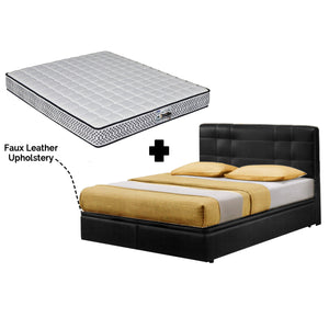 Miki Storage Bed SBD 12" With Optional 7" Inner Spring / 10" Pocket Spring Mattress Add On In Single, Super Single, Queen, and King Size