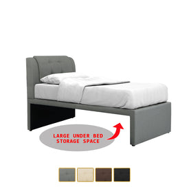 Neeka Single / Super Single/Queen Bed Frame w/ Mattress Option - 4 Available Colours