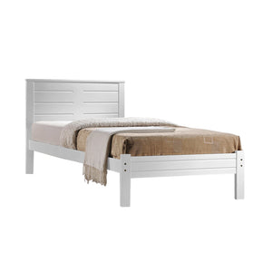 Robby Series 11 Wooden Bed Frame White & Cherry In Single Size