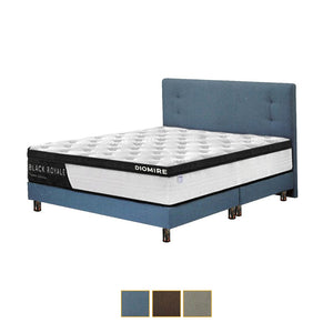 Azia Series Fabric Divan Bed Frame With 4-inch Chrome Legs In Single, Super Single, Queen, And King Size-Bed Frame-Furnituremart.sg