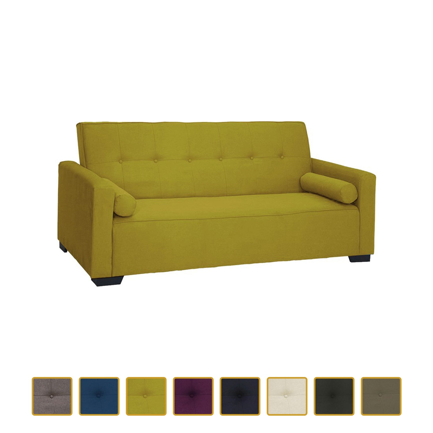 Nikita Series Leather/Fabric Sofa 3 Seater Convertible Sofa Bed In 8 Colours-Sofa-Furnituremart.sg