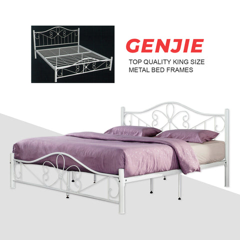 Image of Genjie Series 1 Metal Bed Frame in King Size