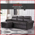 Margo Sleeper Sectional Reversible Sofa in 2 Colours