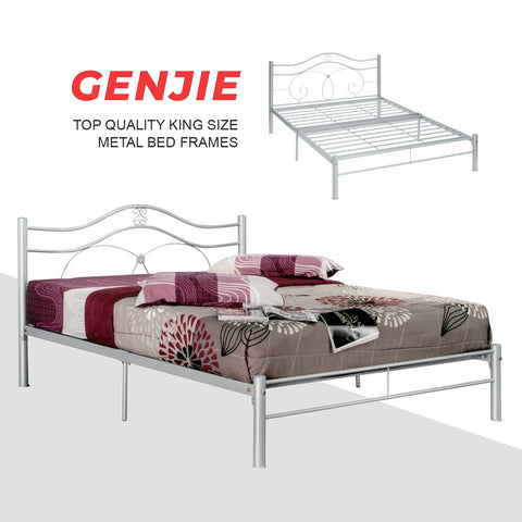 Image of Genjie Series 2 Metal Bed Frame in King Size