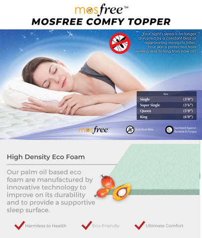 Image of Goodnite Mos Free Comfy Mattress Topper Series In Queen Size
