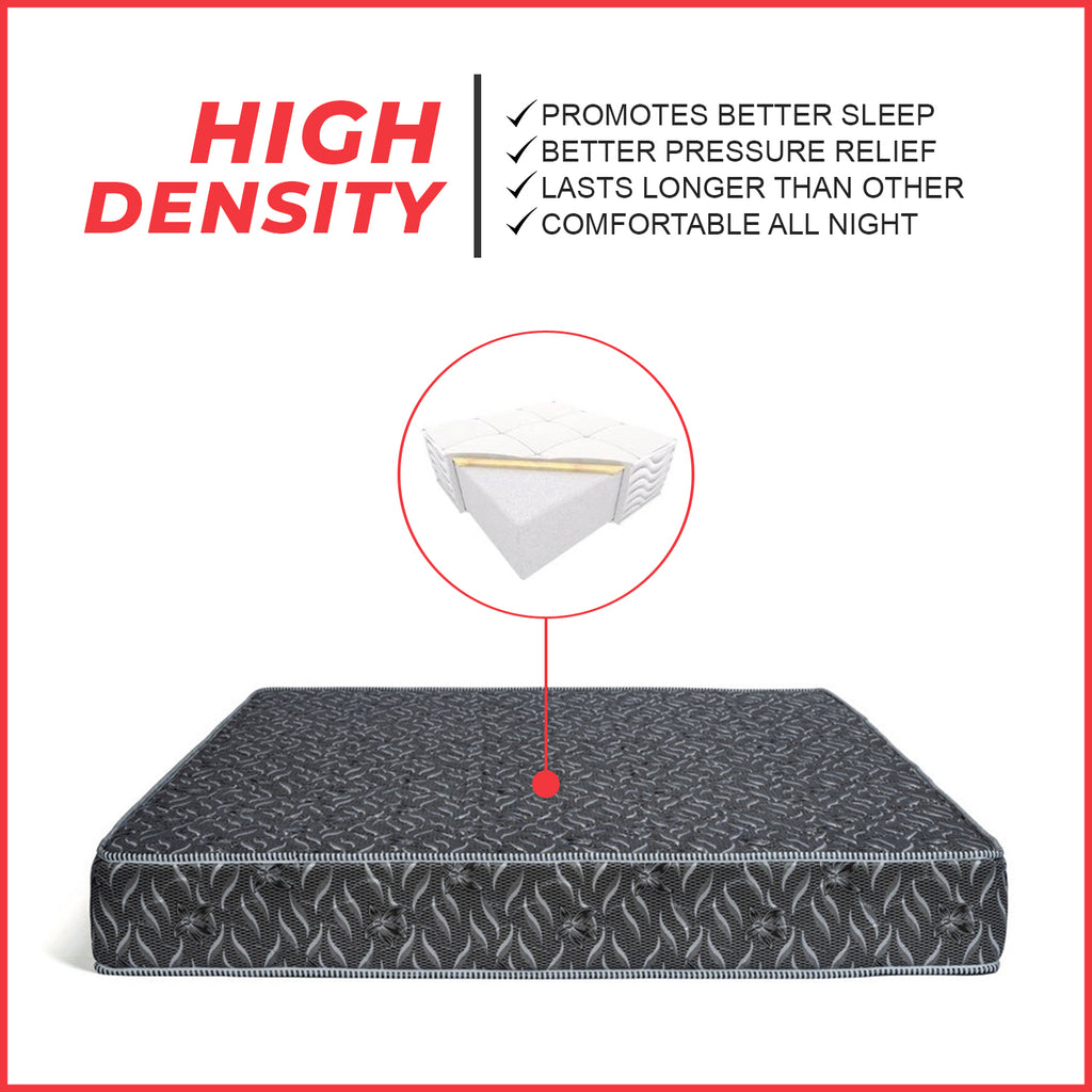 Diomire Eco Foam 4"/5"/8" High Density Mattress Tricot Fabric