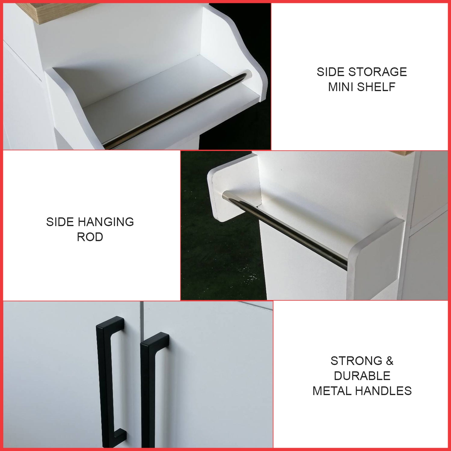 Kiriko Series 2 Low Kitchen Cabinet In White Colour